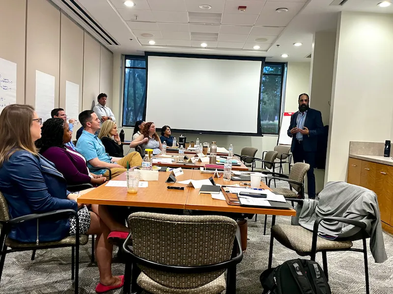Andrew Sridhar leading an executive workshop